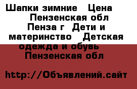  Шапки зимние › Цена ­ 350 - Пензенская обл., Пенза г. Дети и материнство » Детская одежда и обувь   . Пензенская обл.